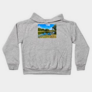 Bonham Pond Salt Plains National Wildlife Refuge by Debra Martz Kids Hoodie